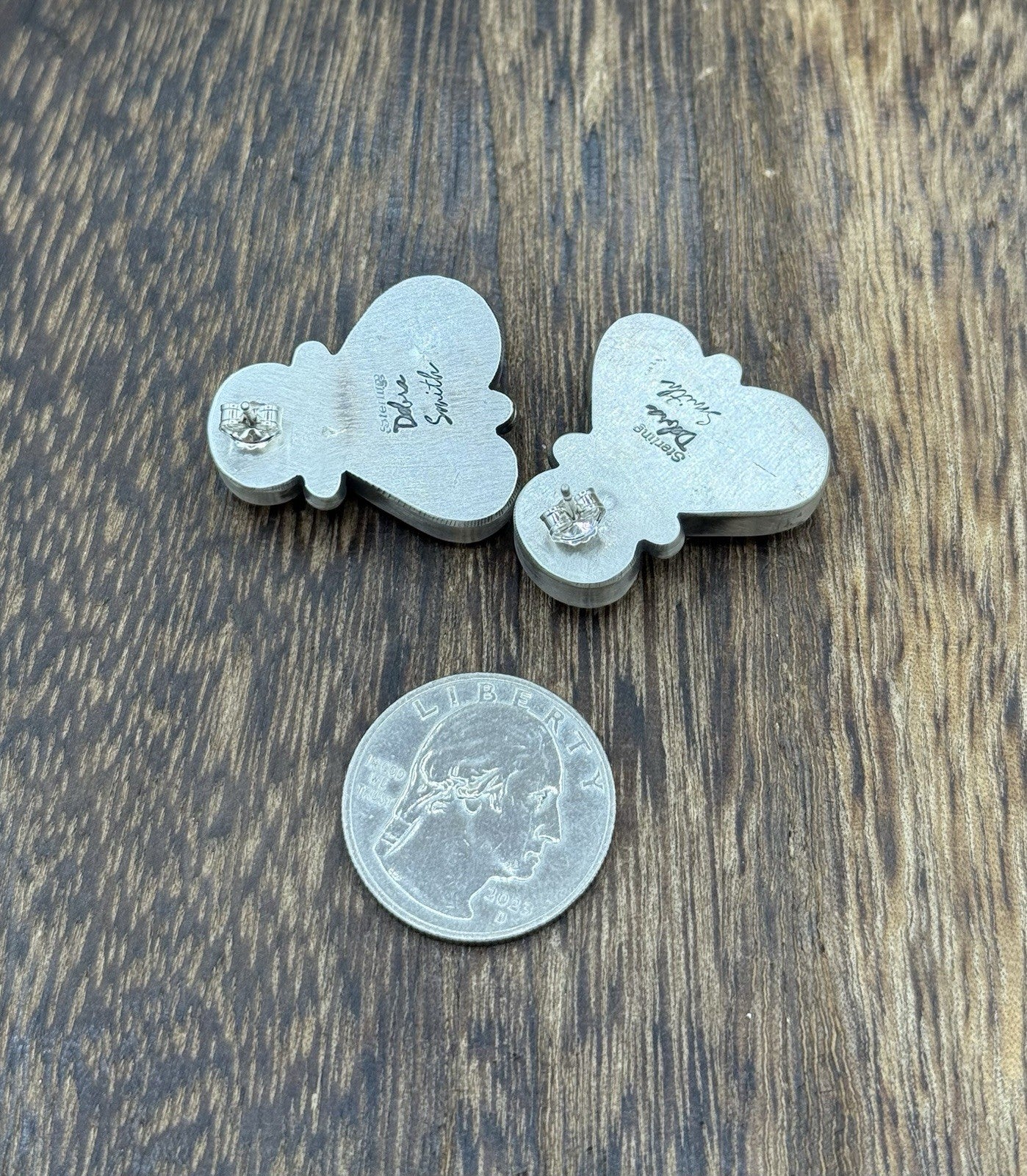 Navajo Handmade Sterling Silver Multi Color Turquoise Spiny Cluster Earrings