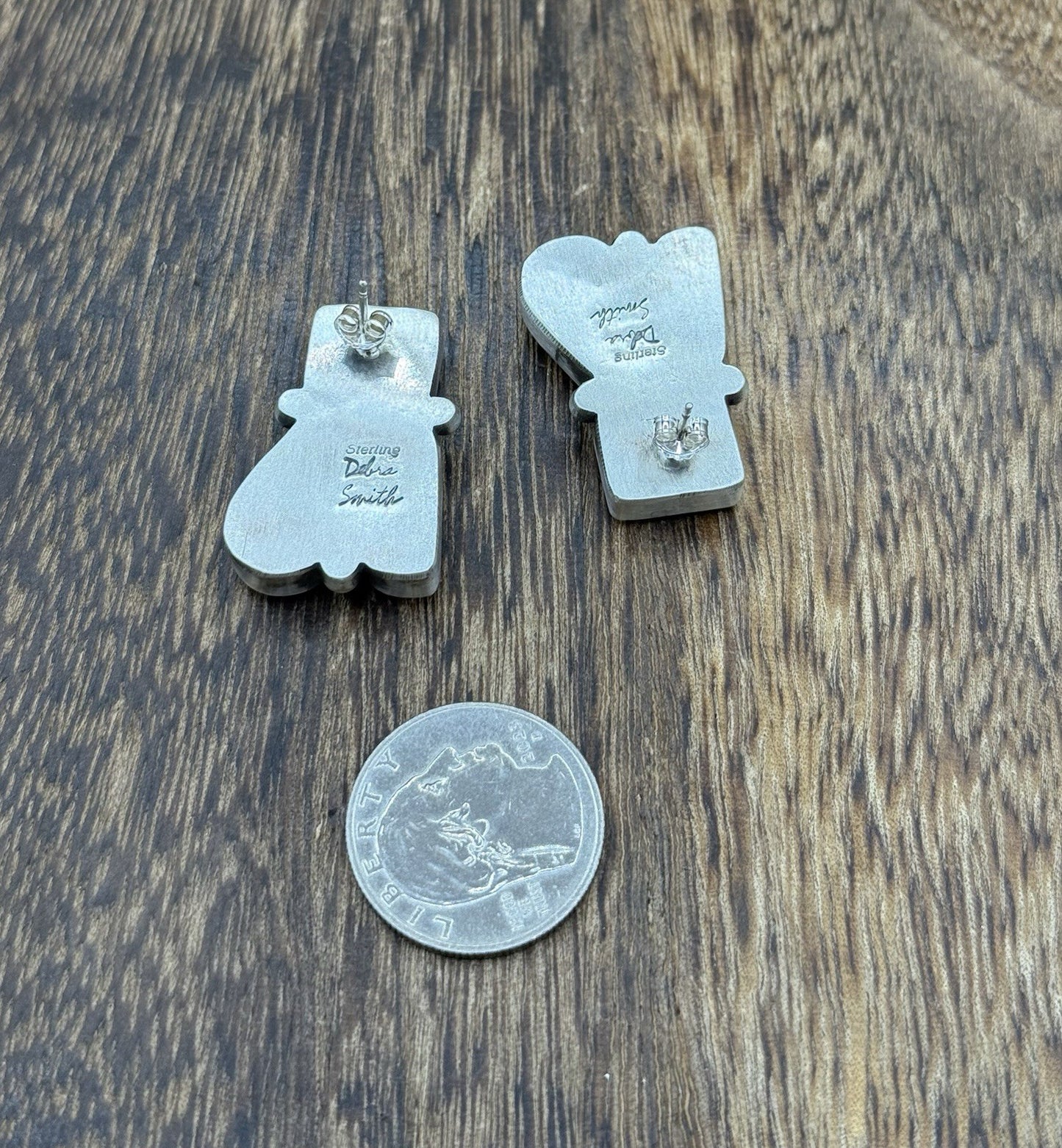 Navajo Handmade Sterling Silver Multi Color Spiny Oyster Shell Cluster Earrings