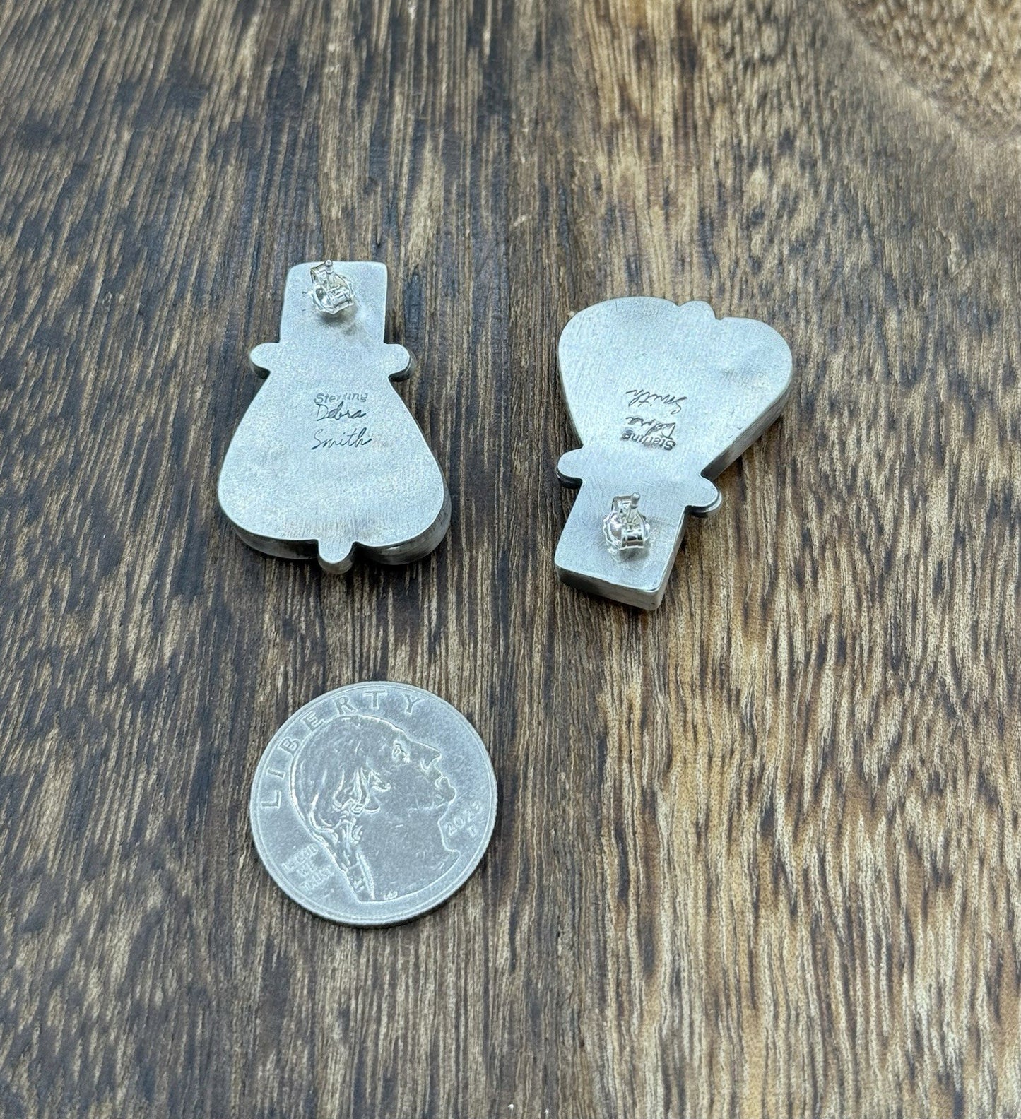 Navajo Handmade Sterling Silver Multi Color Spiny Oyster Shell Cluster Earrings