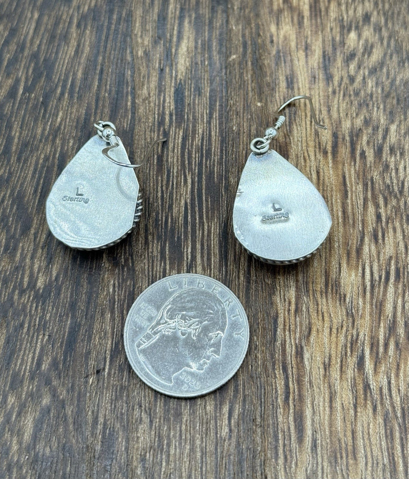 Native Navajo Handmade Sterling Silver Red Spiny Oyster Shell Dangle Earrings