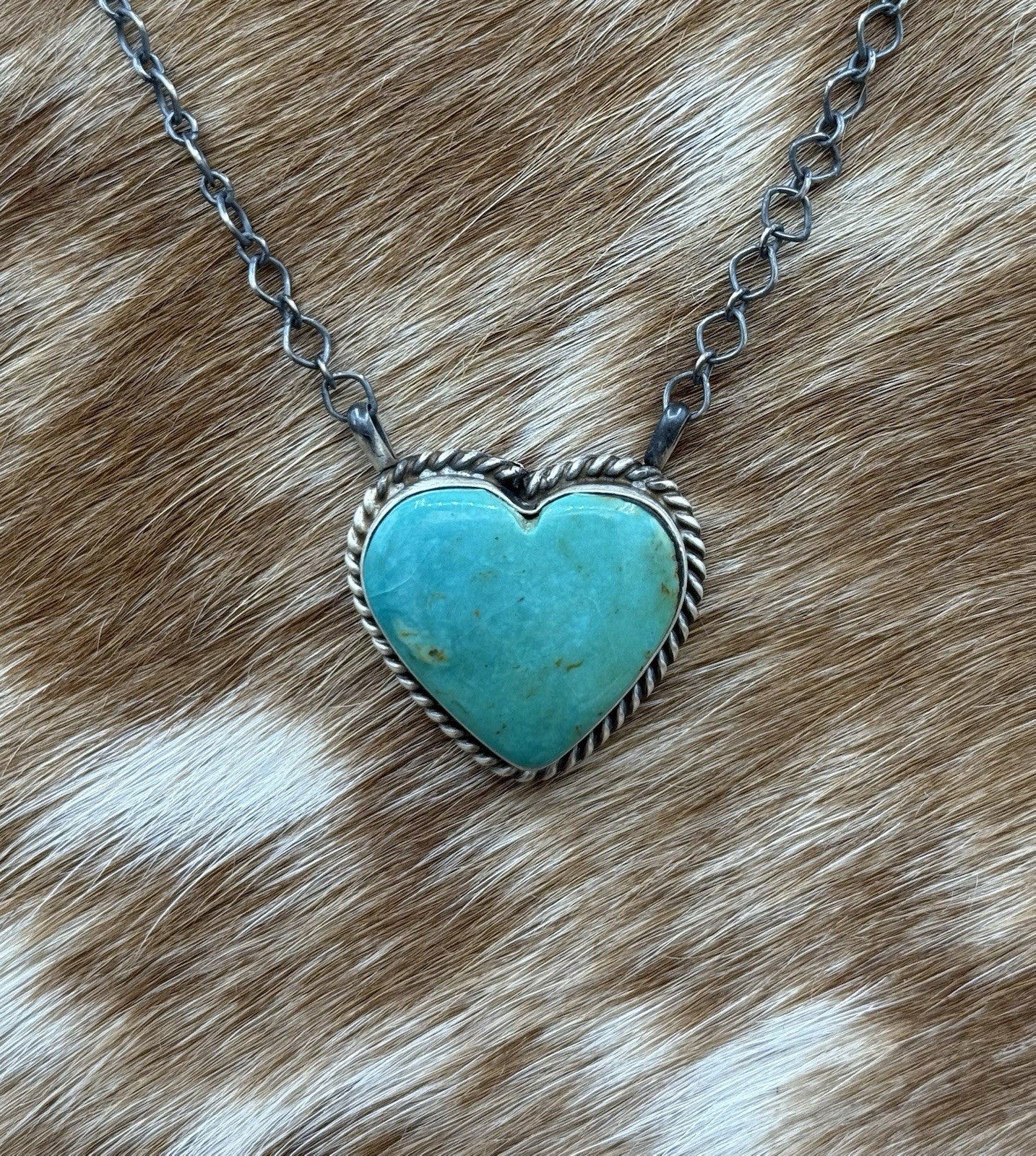 Native Navajo Handmade Sterling Silver Kingman Turquoise Bar Necklace 18”