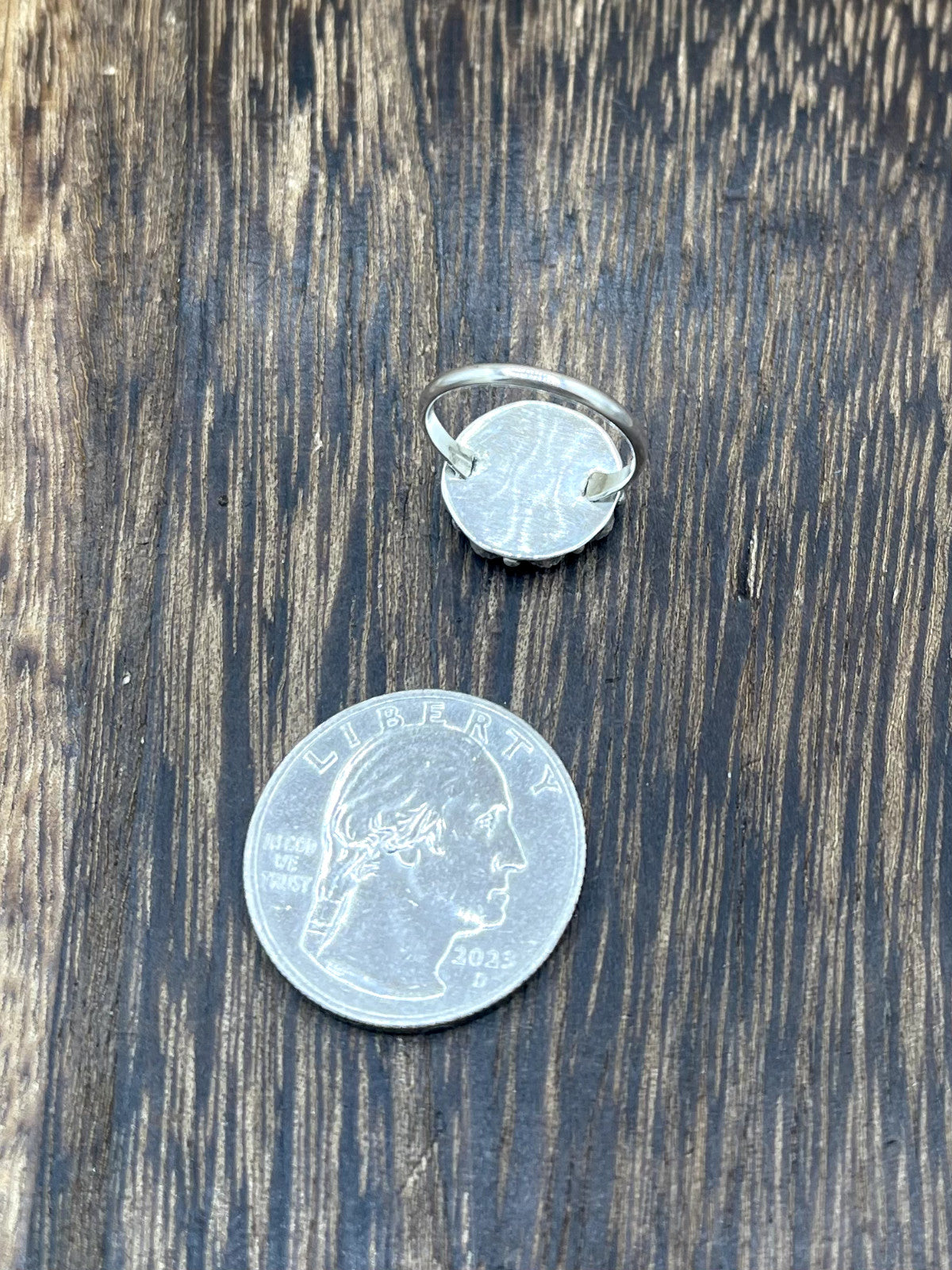 Zuni Handmade Sterling Silver Kingman Turquoise Cluster rings Tricia Leekity