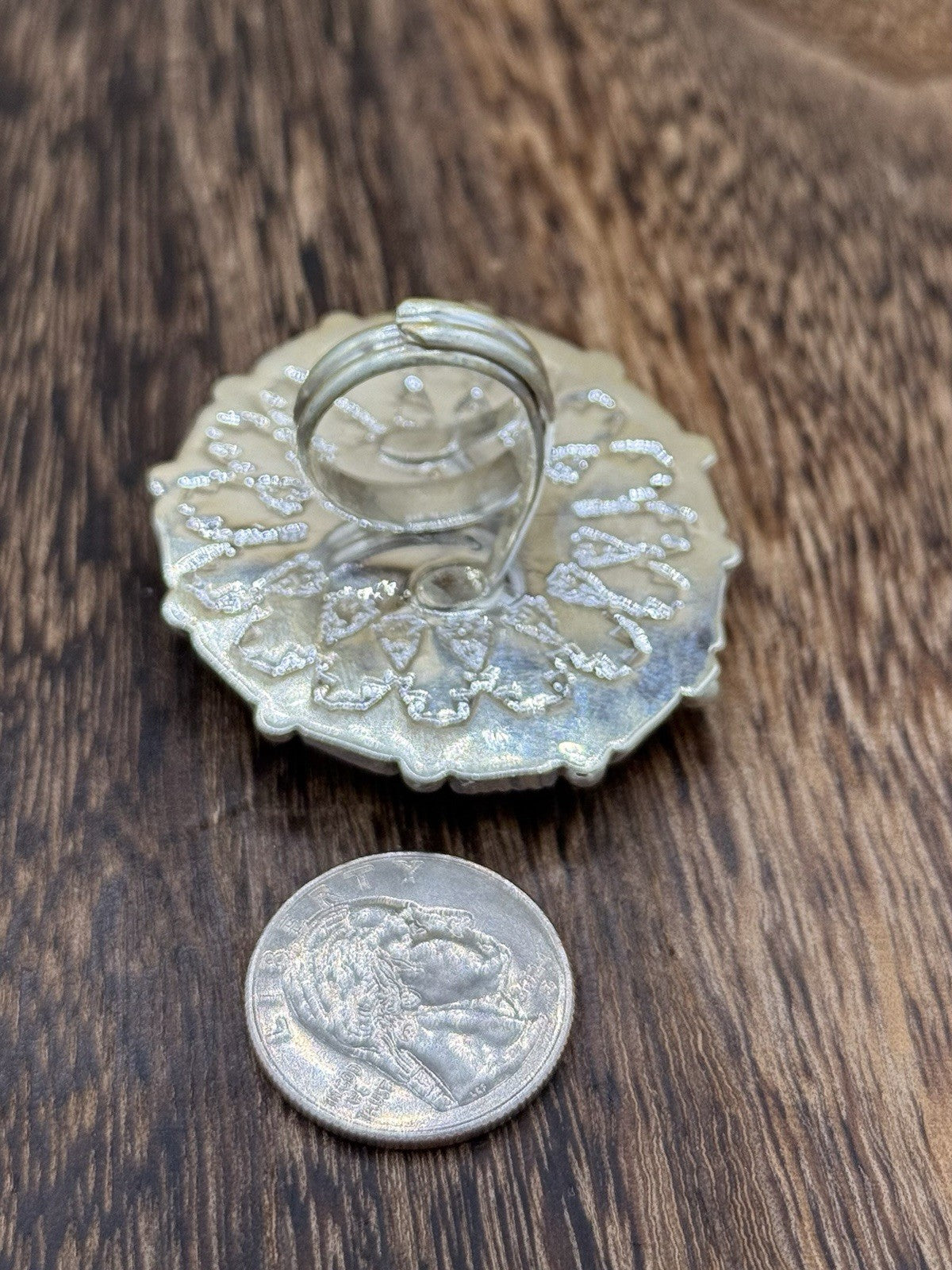 Navajo Handmade Sterling Silver Sleeping Beauty Turquoise & Coral Adjustable 6-9