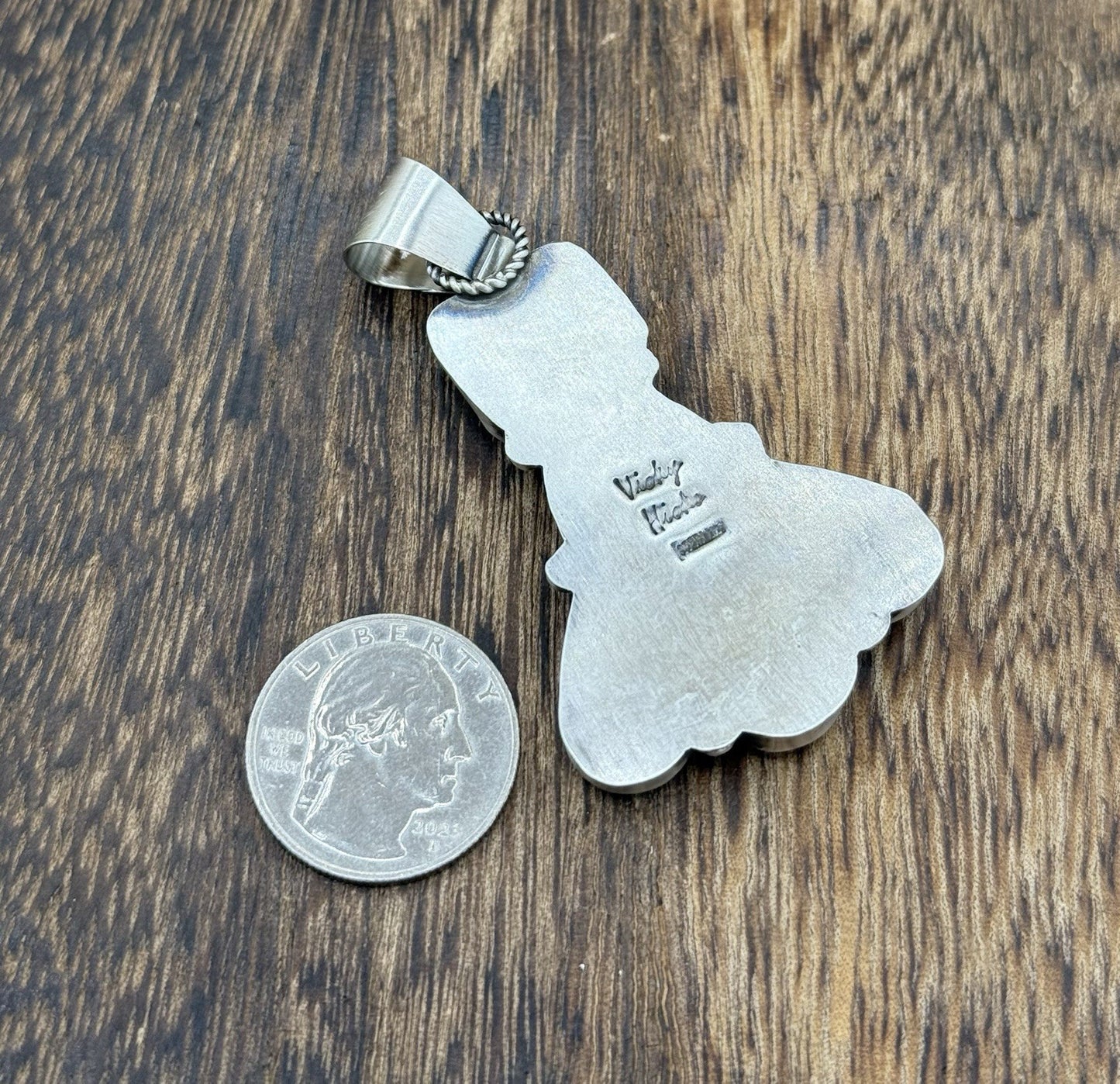 Native Navajo Handmade Sterling Silver Multi Spiny Oyster Shell Cluster Pendant