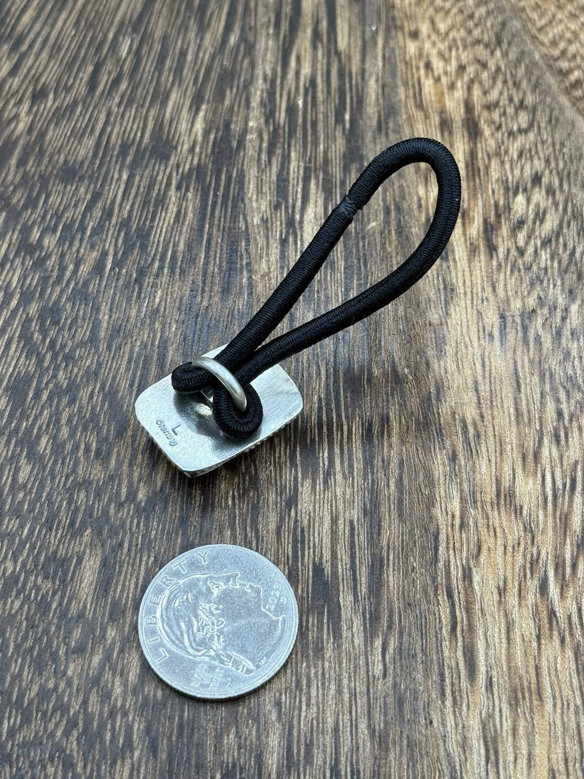 Native American Navajo Handmade Sterling Silver Orange Spiny Oyster Hair Tie