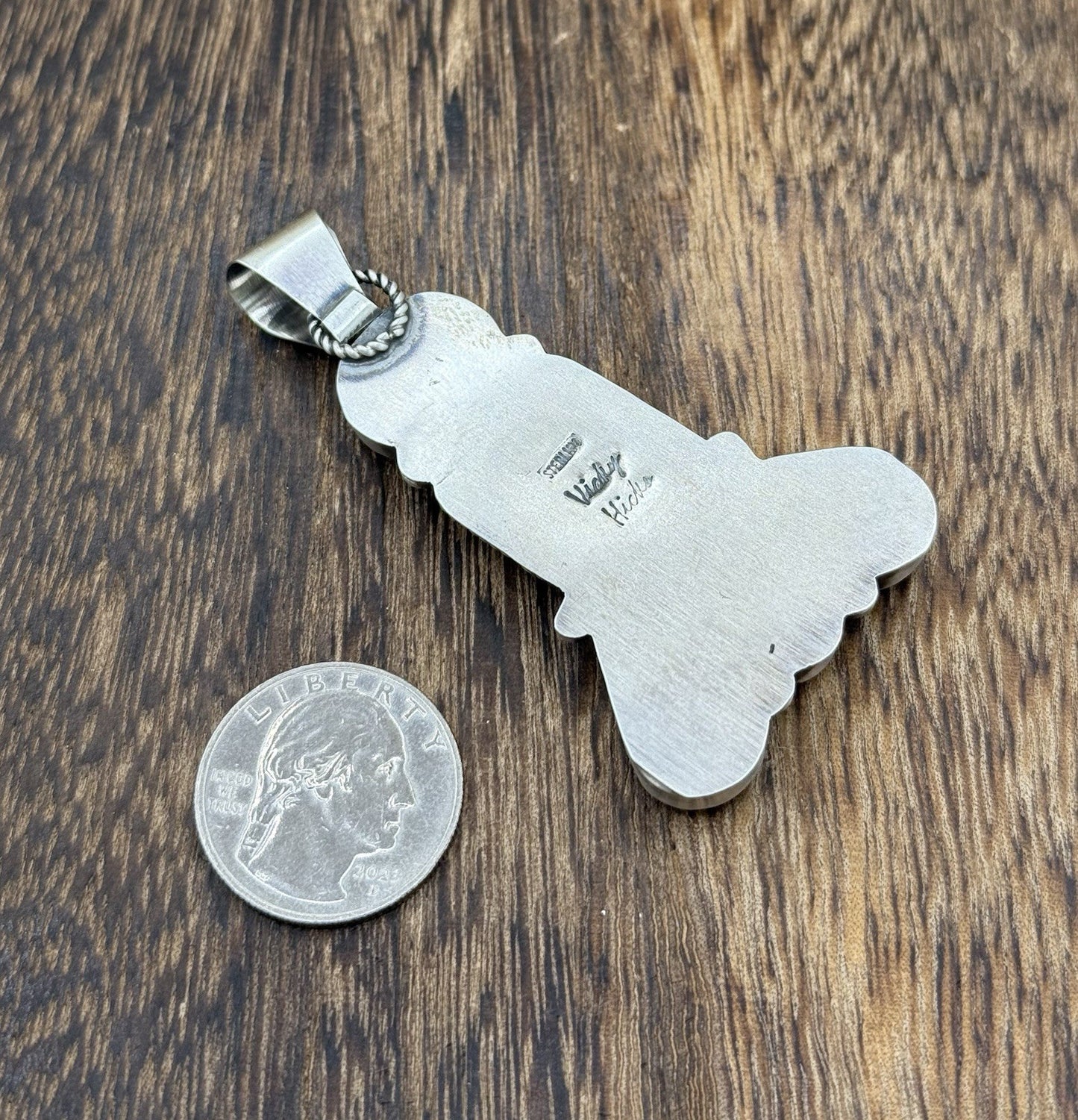 Native Navajo Handmade Sterling Silver Multi Spiny Oyster Shell Cluster Pendant