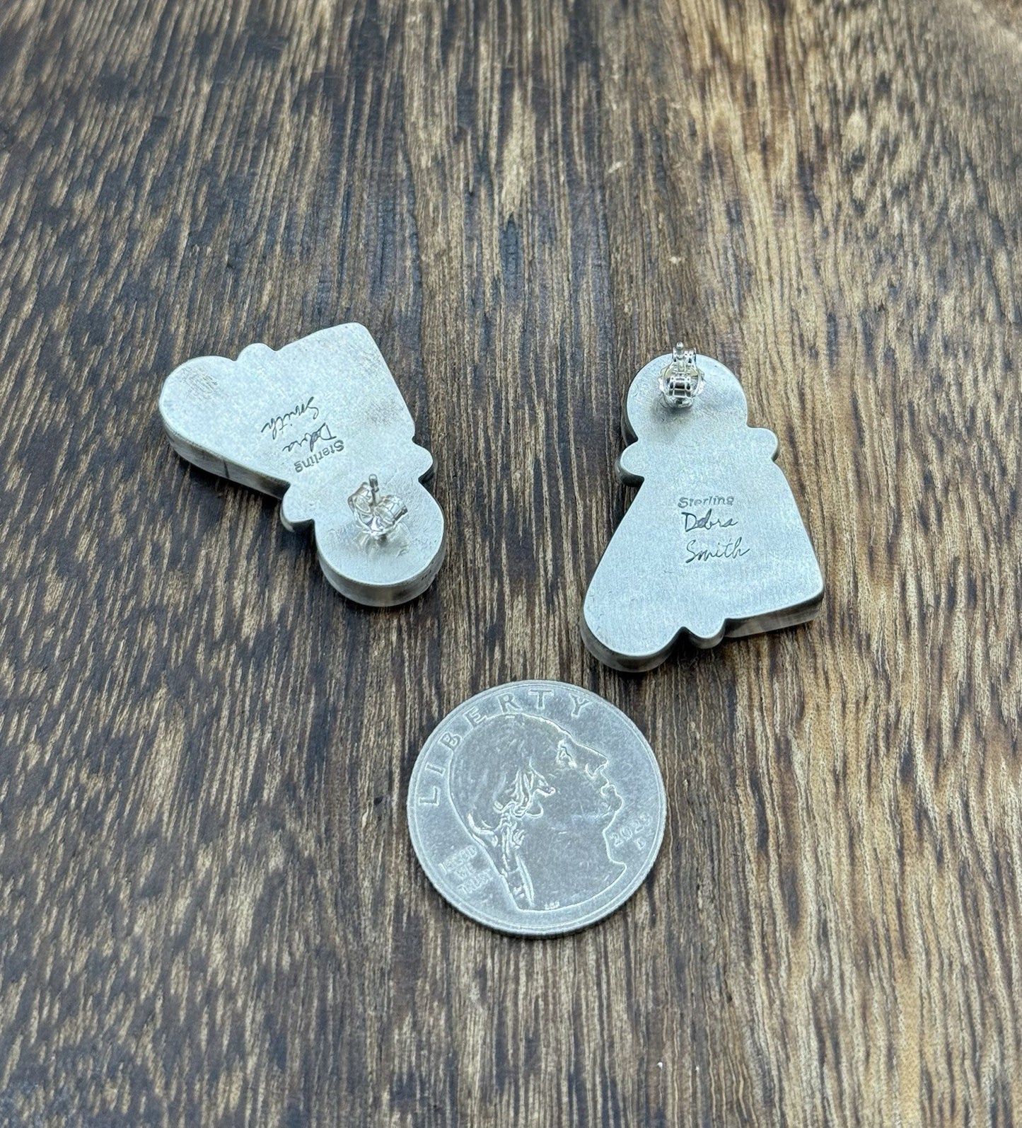 Navajo Handmade Sterling Silver Multi Color Spiny Oyster Shell Cluster Earrings