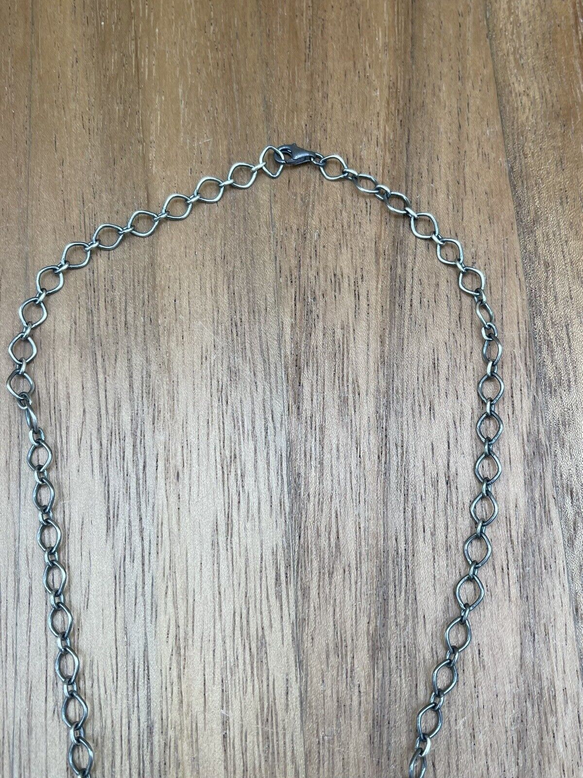 Native American Navajo Handmade Silver Sonoran Turquoise Drop Bar Necklace 18”