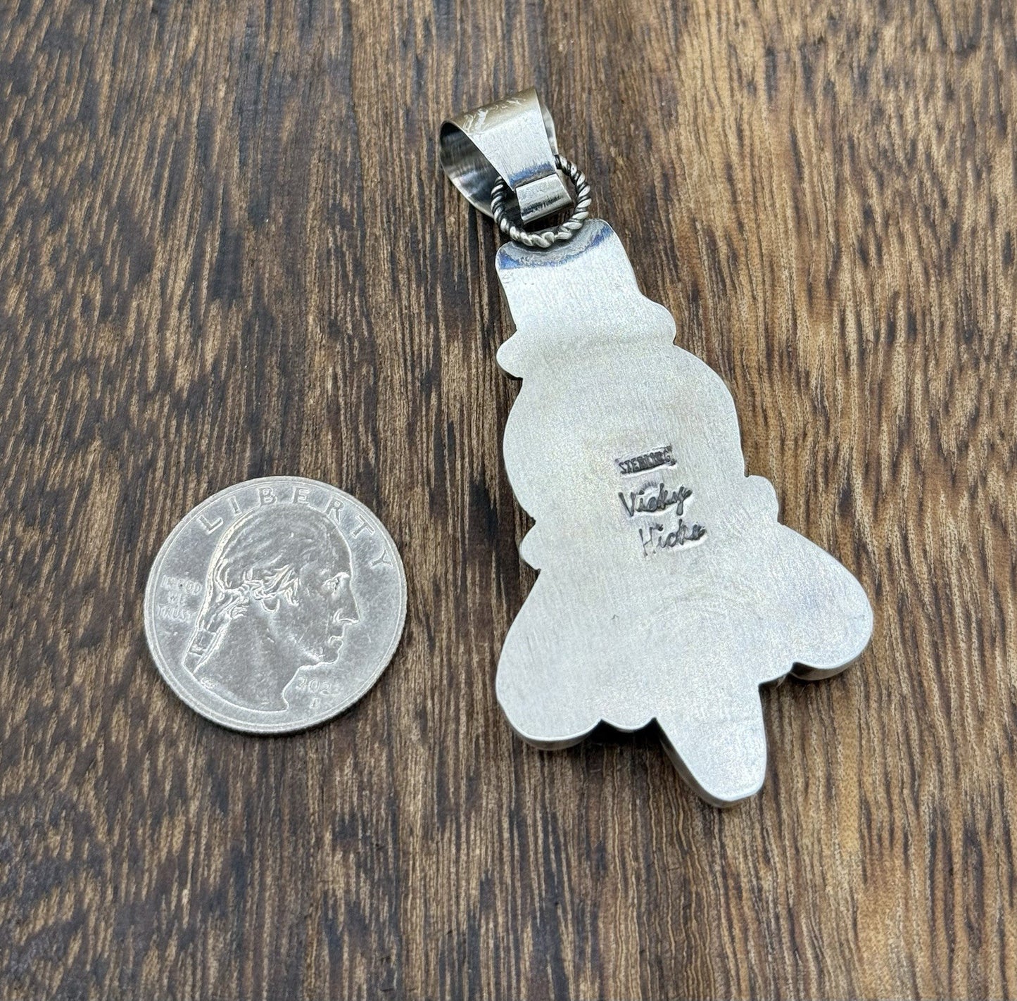 Native Navajo Handmade Sterling Silver Multi Spiny Oyster Shell Cluster Pendant