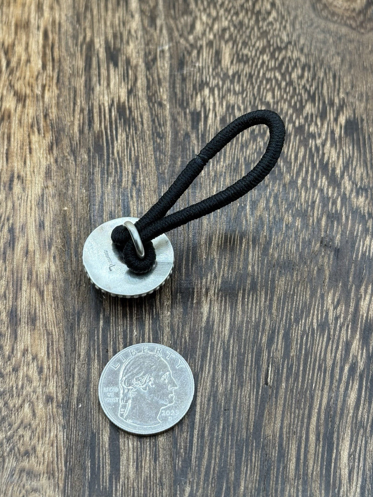 Native American Navajo Handmade Sterling Silver Violet Rose Dahlia Hair Tie