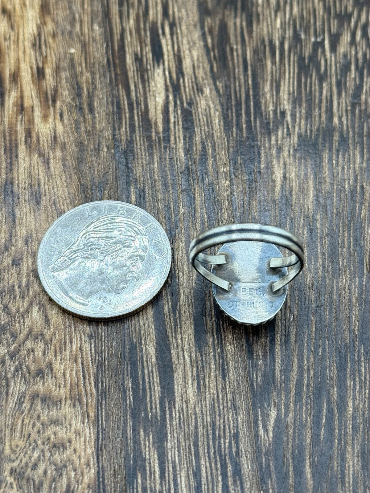 Native Navajo Handmade Sterling Silver Black Onyx Band Rings By Byron Begay