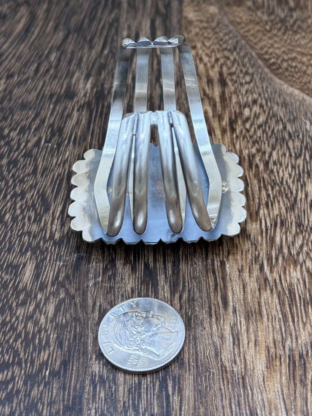 Native Navajo Handmade Sterling Silver Royston Turquoise Old Look Cuff Bracelet