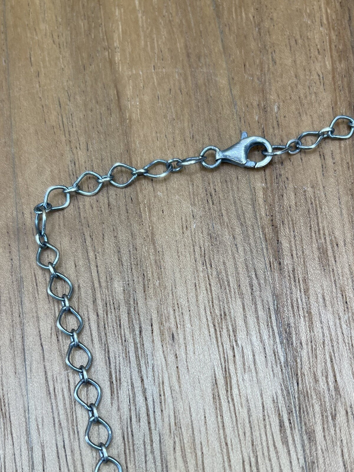 Native American Navajo Handmade Silver Turquoise Cluster Necklace 18 Inch