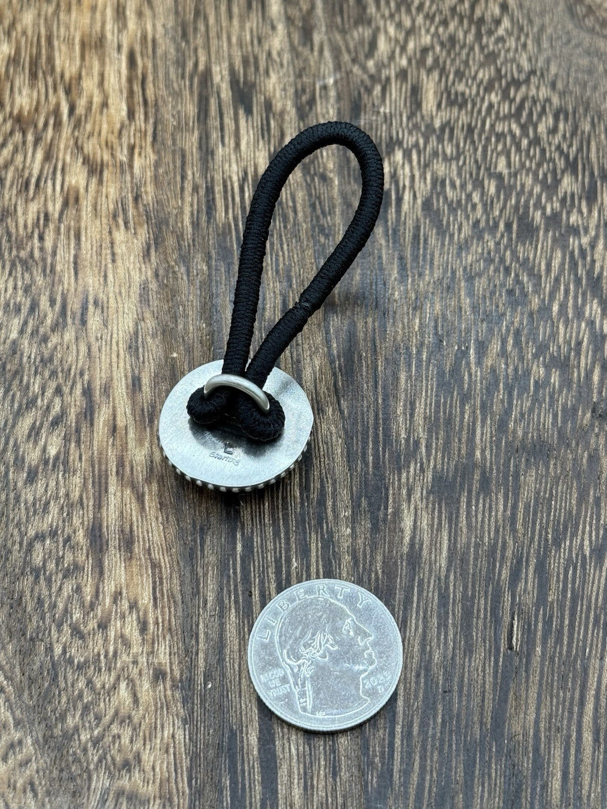 Native American Navajo Handmade Sterling Silver Violet Rose Dahlia Hair Tie